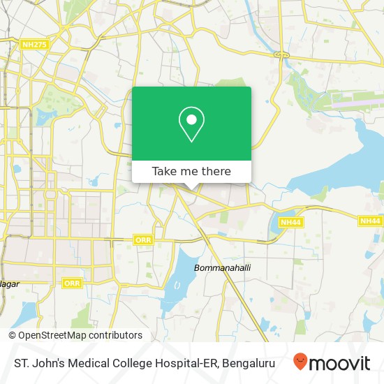 ST. John's Medical College Hospital-ER map