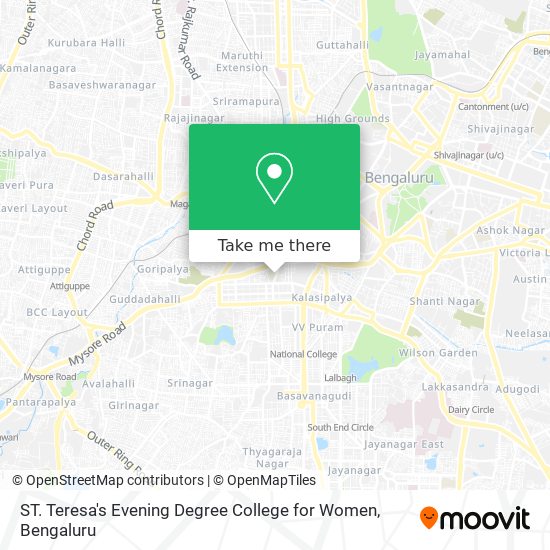 ST. Teresa's Evening Degree College for Women map
