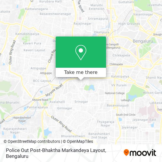 Police Out Post-Bhaktha Markandeya Layout map