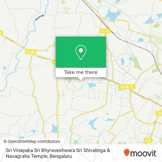 Sri Vinayaka Sri Bhyraveshwara Sri Shivalinga & Navagraha Temple map