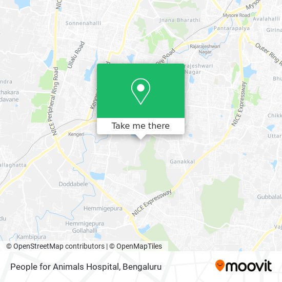 People for Animals Hospital map