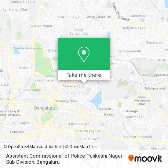 Assistant Commissioner of Police-Pulikeshi Nagar Sub Division map