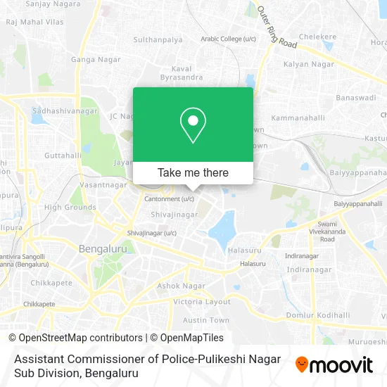 Assistant Commissioner of Police-Pulikeshi Nagar Sub Division map
