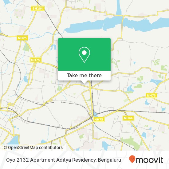 Oyo 2132 Apartment Aditya Residency map