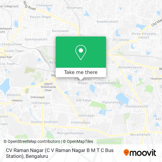 CV Raman Nagar (C V Raman Nagar B M T C Bus Station) map