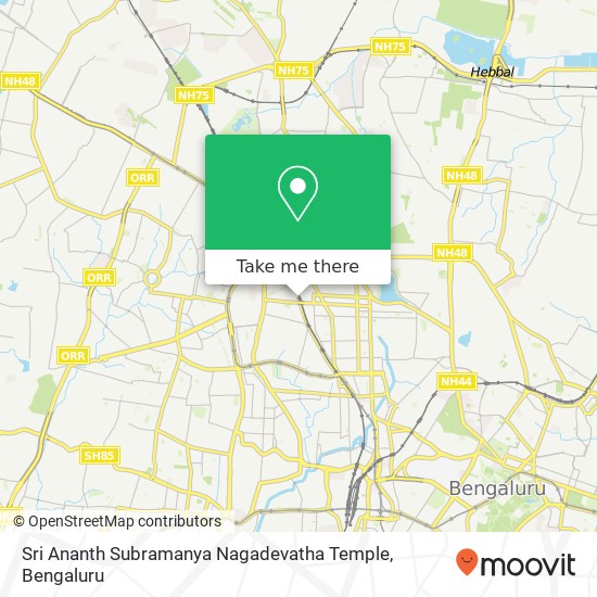 Sri Ananth Subramanya Nagadevatha Temple map