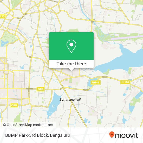 BBMP Park-3rd Block map