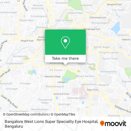 Bangalore West Lions Super Speciality Eye Hospital map