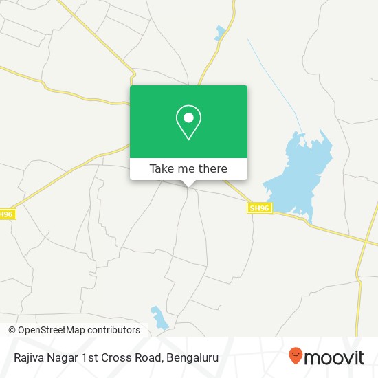 Rajiva Nagar 1st Cross Road map