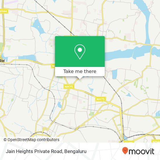 Jain Heights Private Road map