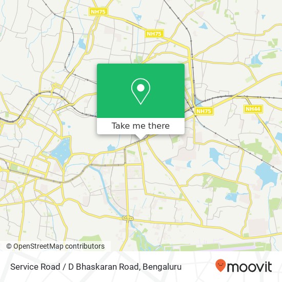 Service Road / D Bhaskaran Road map