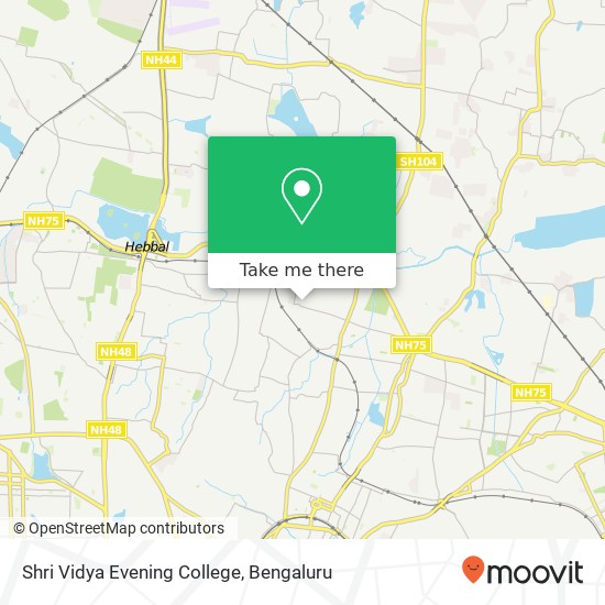 Shri Vidya Evening College map