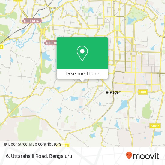 6, Uttarahalli Road map