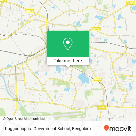 Kaggadaspura Government School map