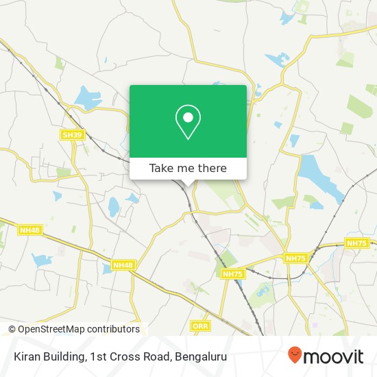 Kiran Building, 1st Cross Road map