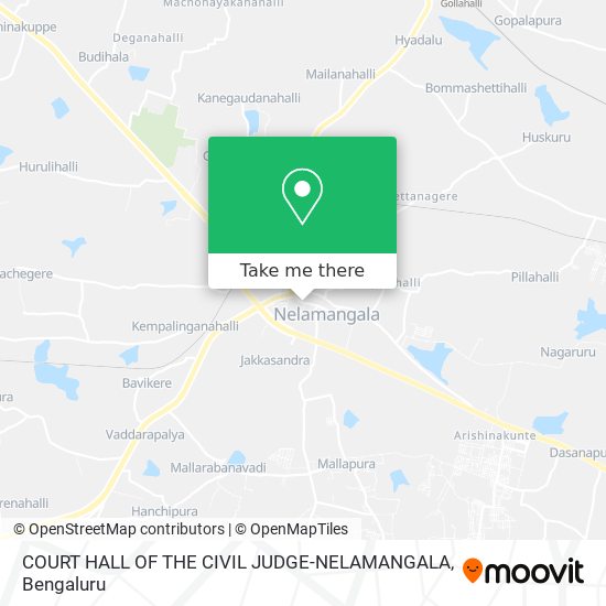 COURT HALL OF THE CIVIL JUDGE-NELAMANGALA map