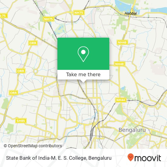 State Bank of India-M. E. S. College map