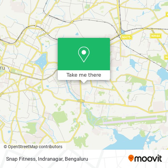 Snap Fitness, Indranagar map