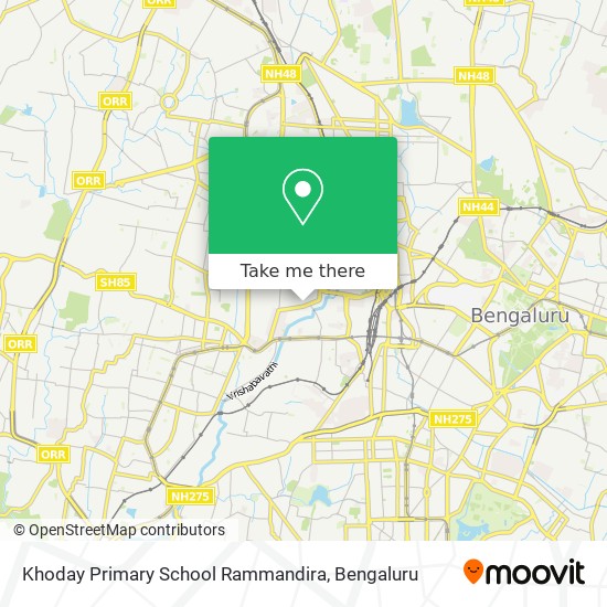 Khoday Primary School Rammandira map