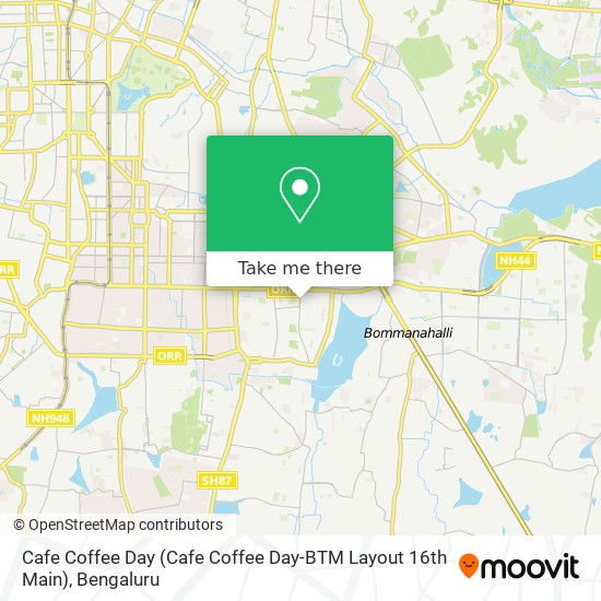 Cafe Coffee Day (Cafe Coffee Day-BTM Layout 16th Main) map