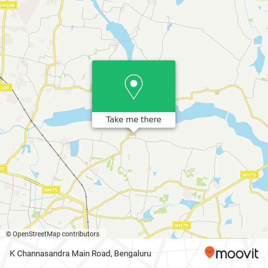 K Channasandra Main Road map