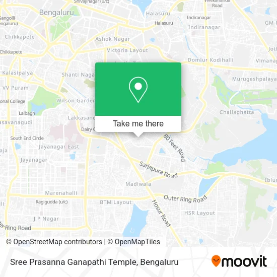 Sree Prasanna Ganapathi Temple map