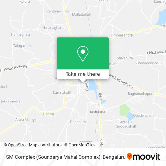 SM Complex (Soundarya Mahal Complex) map