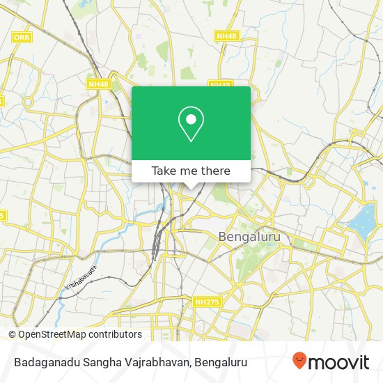 Badaganadu Sangha Vajrabhavan map