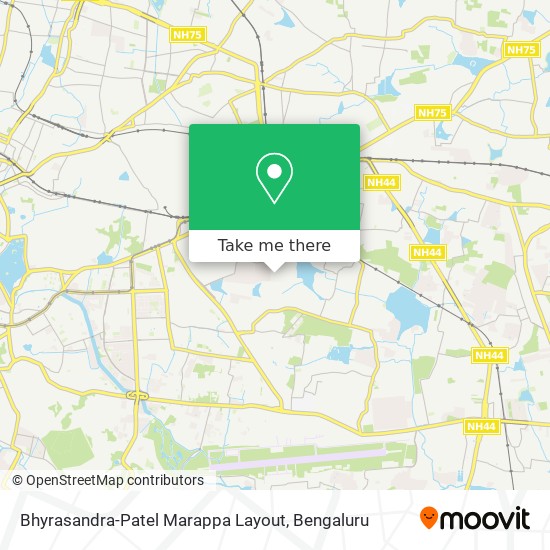 Bhyrasandra-Patel Marappa Layout map
