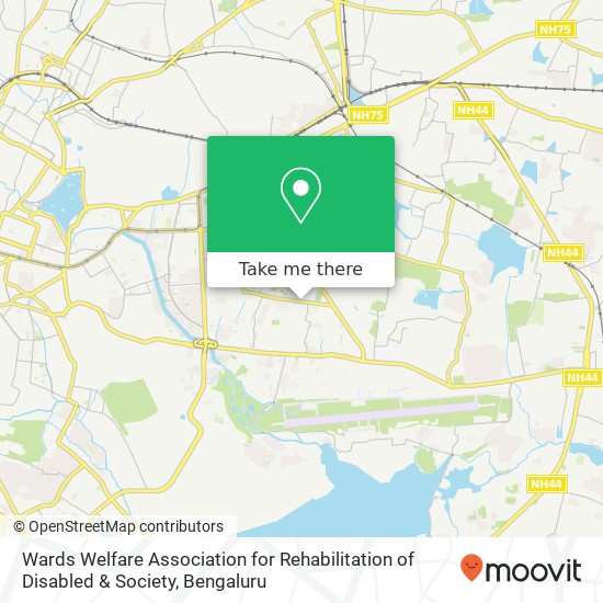 Wards Welfare Association for Rehabilitation of Disabled & Society map