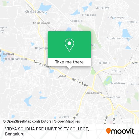 VIDYA SOUDHA PRE-UNIVERSITY COLLEGE map
