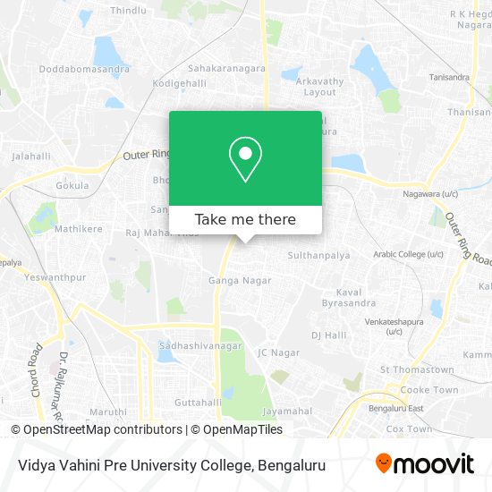 Vidya Vahini Pre University College map