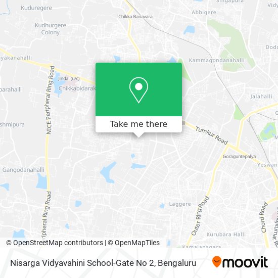 Nisarga Vidyavahini School-Gate No 2 map