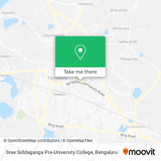 Sree Siddaganga Pre-University College map