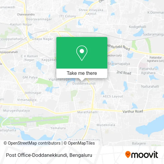 Post Office-Doddanekkundi map