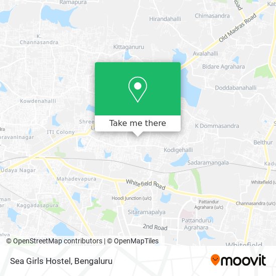 Bangalore To Palani Car Route Map How To Get To Sea Girls Hostel In Bengaluru By Bus Or Train?