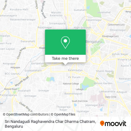 Sri Nandagudi Raghavendra Char Dharma Chatram map
