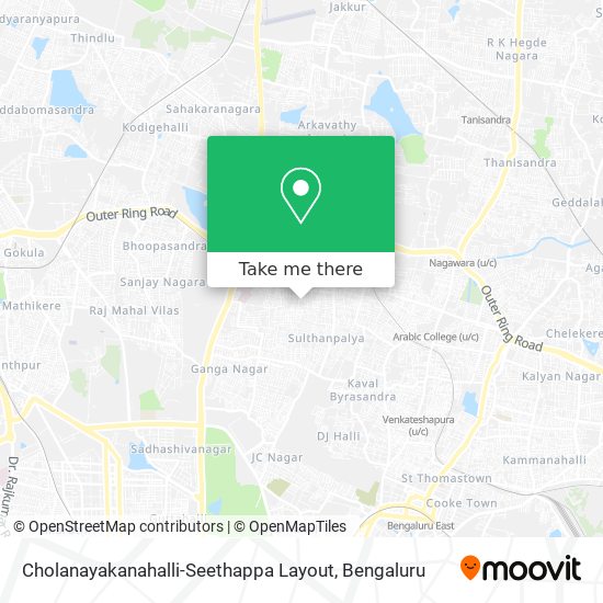 Cholanayakanahalli-Seethappa Layout map