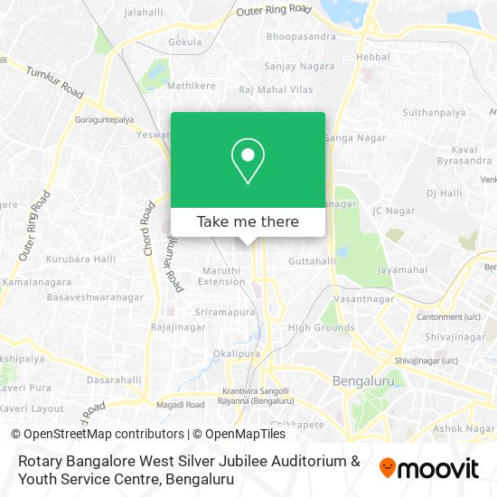 Rotary Bangalore West Silver Jubilee Auditorium & Youth Service Centre map