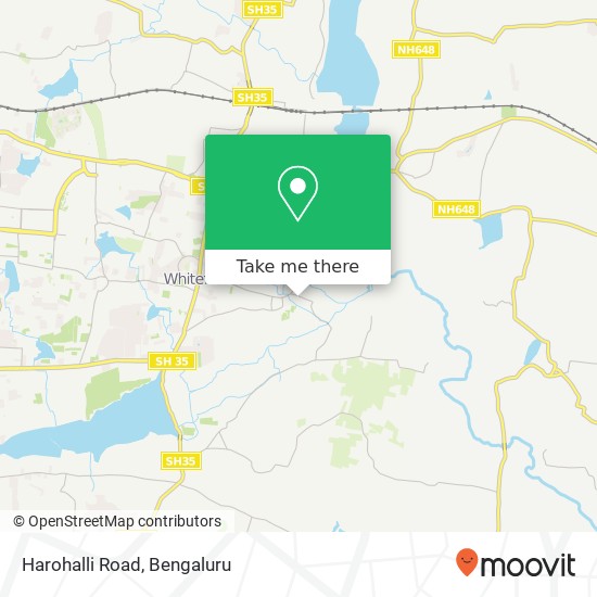 Harohalli Road map