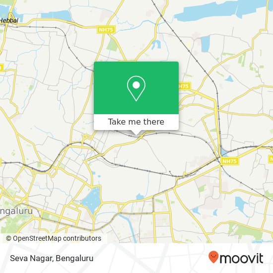 Seva Nagar map