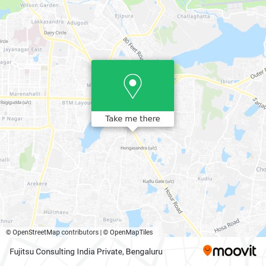 Fujitsu Consulting India Private map