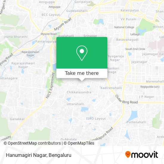 Hanumagiri Nagar map