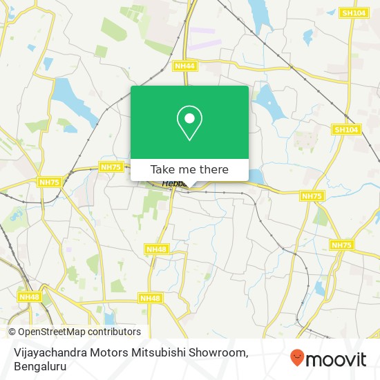 Vijayachandra Motors Mitsubishi Showroom map