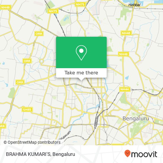 BRAHMA KUMARI'S map
