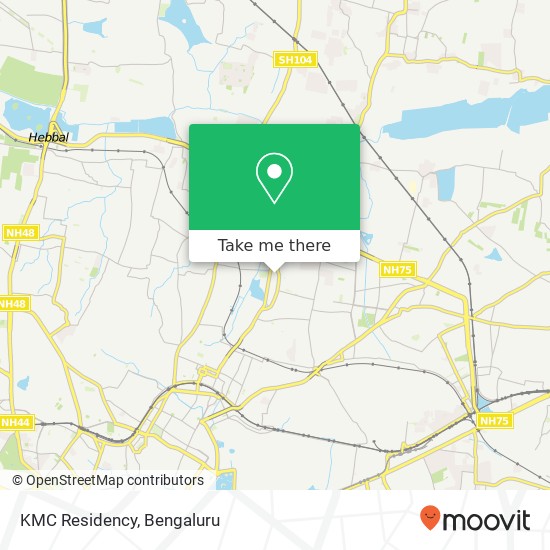 KMC Residency map