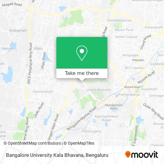 Bangalore University Kala Bhavana map