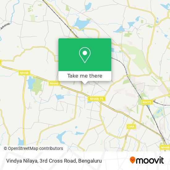 Vindya Nilaya, 3rd Cross Road map