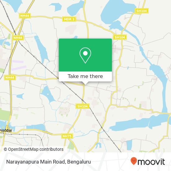 Narayanapura Main Road map