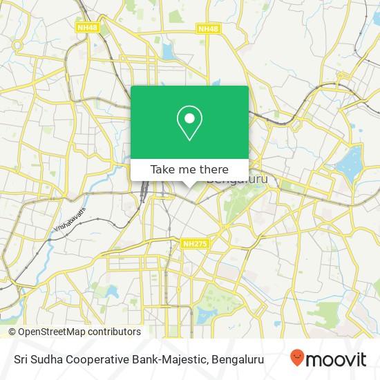 Sri Sudha Cooperative Bank-Majestic map